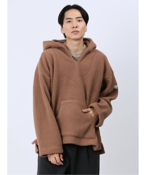 on the day(オンザデイ)/モンケメル/MONT KEMMEL MEX HOODY BOA FLEECE 長袖 メンズ Tシャツ カットソー カジュアル インナー ビジネス ギフト プレゼ/ブラウン