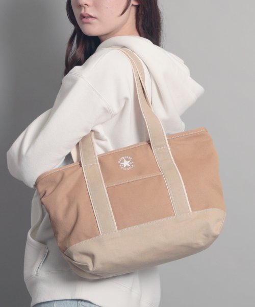 MAISON mou(メゾンムー)/【CONVERSE/コンバース】canvas M tote/キャンバスMトートバッグ/ライトブラウン