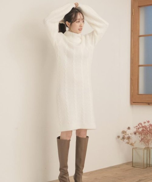 ミニケーブルオフタートルワンピース ウィルセレクション Willselection Magaseek