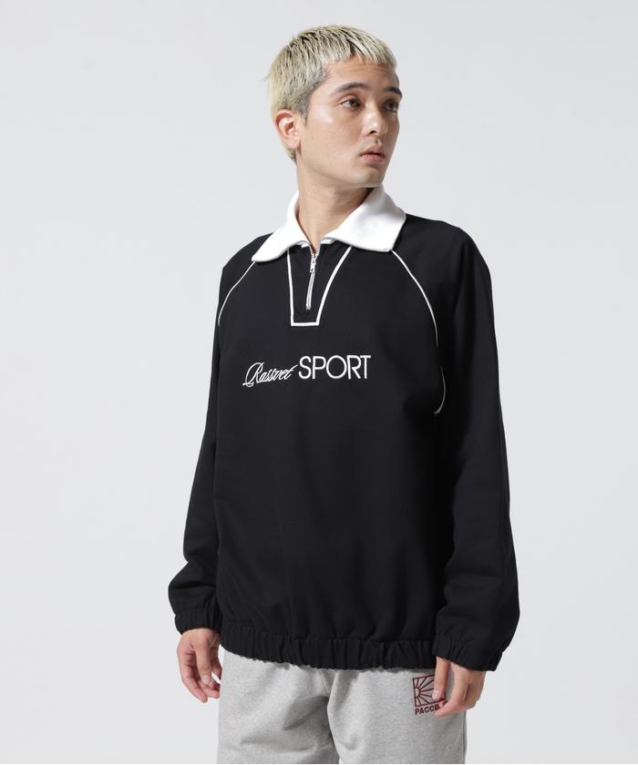 セール】RASSVET(PACCBET)/ラスベート/SPORT COLLARED SWEAT/ハーフ