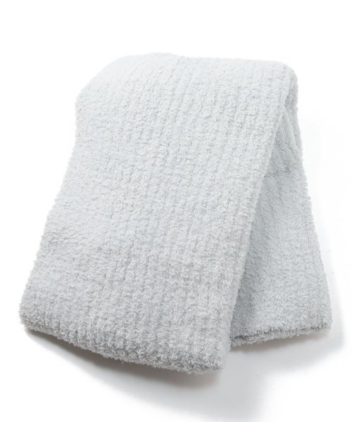 Barefoot Dreams(ベアフットドリームズ)/【Barefoot Dreams】ベアフットドリームズ ブランケット B542 Cozychic Ribbed Throw/ライトグレー