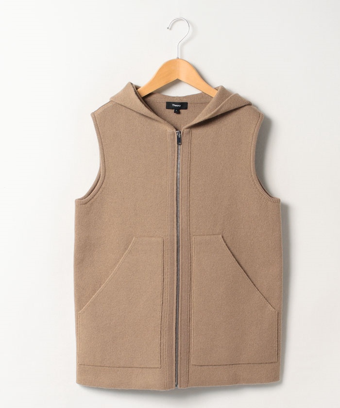 Theory 22AW Lana Cash Hooded Vest ジレ ベスト