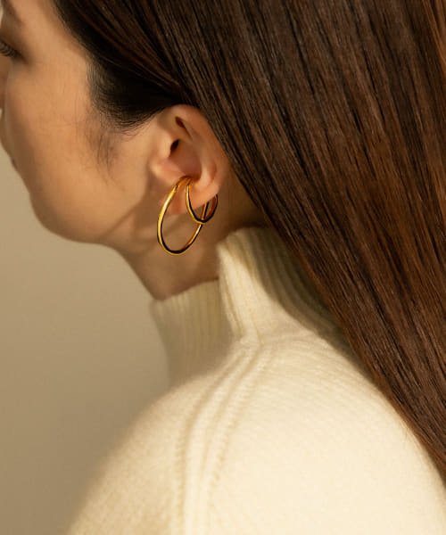 SMELLY(スメリー)/SMELLY so’　double circle earcuff gld/GLD