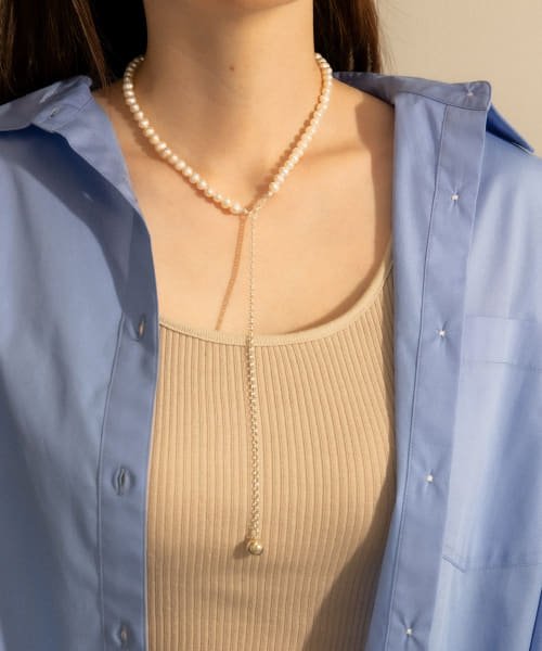 SMELLY(スメリー)/SMELLY so’　2way pearl necklace slv/SLV