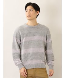 m.f.editorial/ウォッシャブル モールボーダー クルーニット/504996879