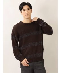 m.f.editorial/ウォッシャブル モールボーダー クルーニット/504996879