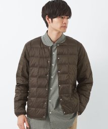 green label relaxing(グリーンレーベルリラクシング)/【WEB限定】＜TAION＞クルーネック ダウン ロングスリーブ/DKBROWN