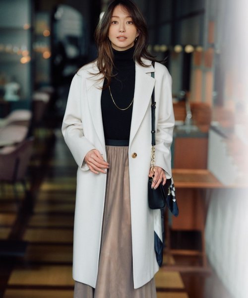 【CLASSY.1月号掲載】ウールカシミヤビーバー チェスターコート ウールカシミヤビーバー 品番 コート