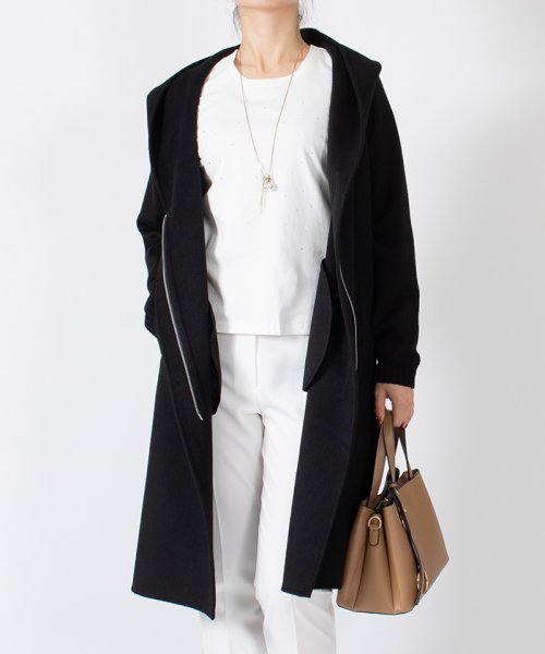 ニットドッキング フードリバーコート 