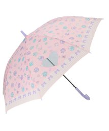 BACKYARD FAMILY(バックヤードファミリー)/amusant sous la pluie 耐風 55cm ジュニア長傘 透明/ピンク