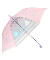 BACKYARD FAMILY(バックヤードファミリー)/amusant sous la pluie 耐風 55cm ジュニア長傘 透明/ピンク系1