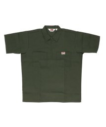 BACKYARD FAMILY(バックヤードファミリー)/BEN DAVIS ベンデイビス HalfZipper Short Sleeve Shirt Solid/オリーブ