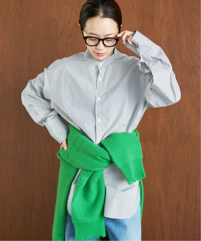 予約》Band Collar Slit Sleeves シャツ(505002428) | プラージュ ...