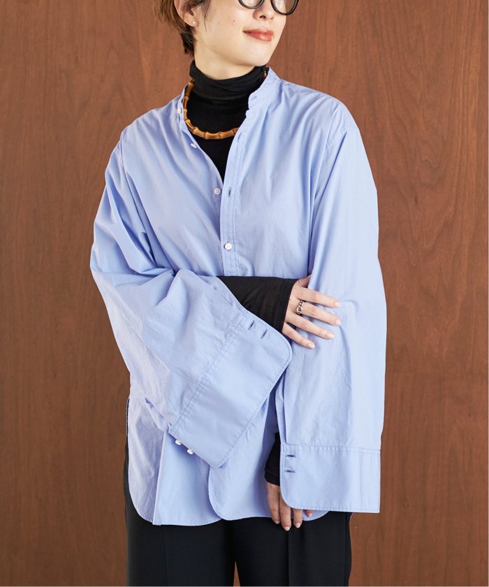 予約》Band Collar Slit Sleeves シャツ(505002428) | プラージュ ...