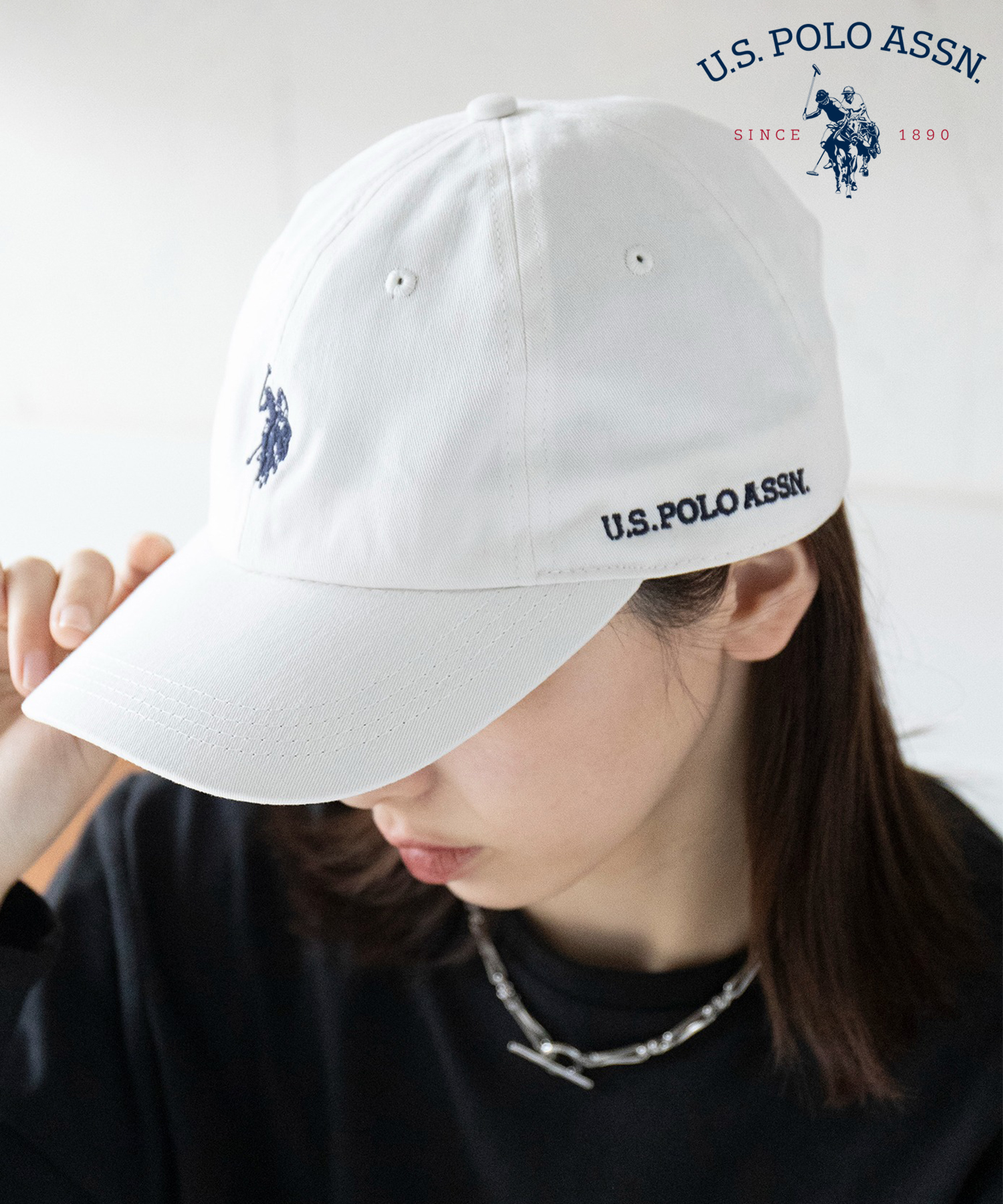 【U.S. POLO ASSN. / ユーエスポロアッスン】クラシックツイル ベースボール キャップ ローキャップ 帽子 刺繍 ポニー