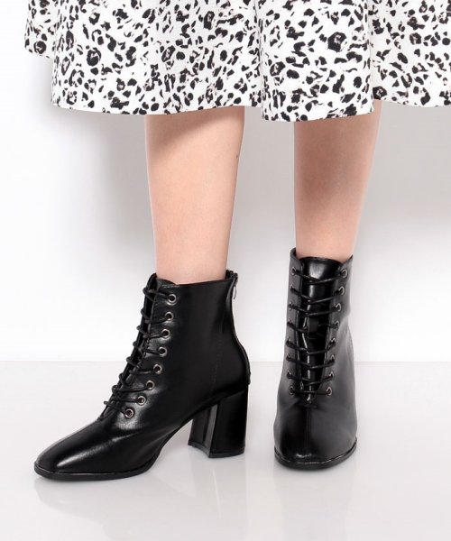 セール スタイルブロック レディース Styleblock レースアップショートブーツ Magaseek