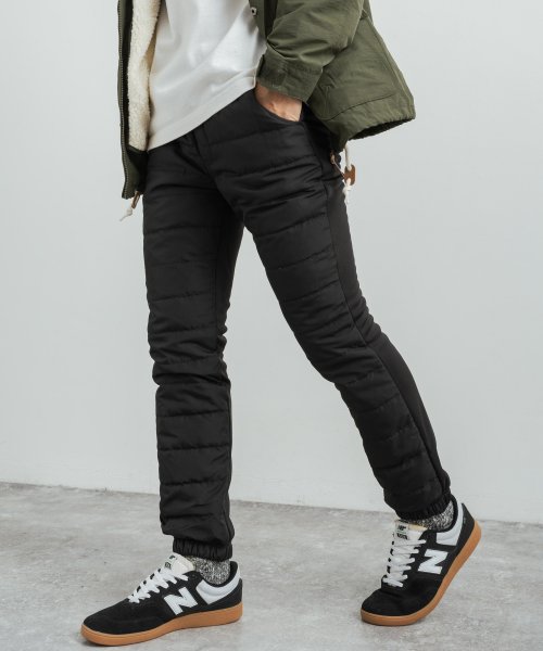 ダウンパンツ 軽量 暖パン 裏起毛 裏ボア メンズ レディース ジャージ イージー スリム ジョガー フリース フェザー ストレッチ アウトドア ルームウェア ロッキーモンロー Rocky Monroe Magaseek