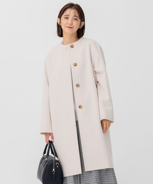 ウールカシミヤビーバー ノーカラー コート ウールカシミヤビーバー 品番 コート