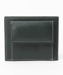 gino marina　luxe(ジーノマリーナリュクス)/牛本革薄型二つ折り財布/グリーン