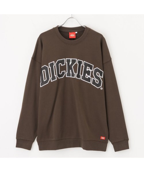 MAC HOUSE(men)(マックハウス（メンズ）)/Dickies ディッキーズ アップリケトレーナー 2478－2436/ブラウン