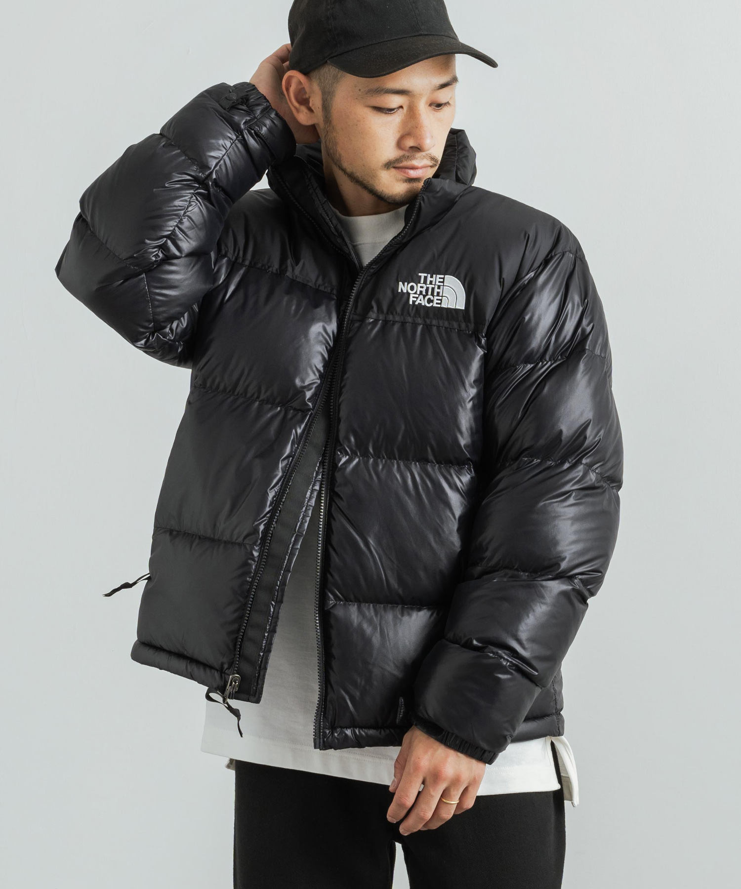 THE NORTH FACE ノースフェイス 韓国 NUPTSE HYBRID DOWN BALL JACKET ダウンジャケット 中綿 メンズ  レディース シ