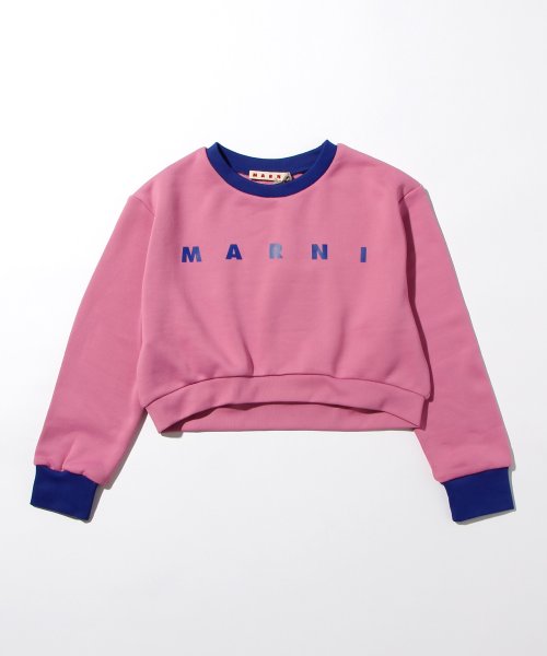 MARNI(MARNI)/MARNI(マルニ)Kids & Junior ブランドロゴブリント長袖スウェット/ピンク