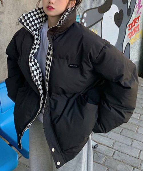 セール ボリュームアウター レディース アウター 長袖 秋服 冬服 10代 代 30代 韓国ファッション 韓国 大きいサイズ ストリート アウトドア ハイネック アミュレット Amulet Magaseek