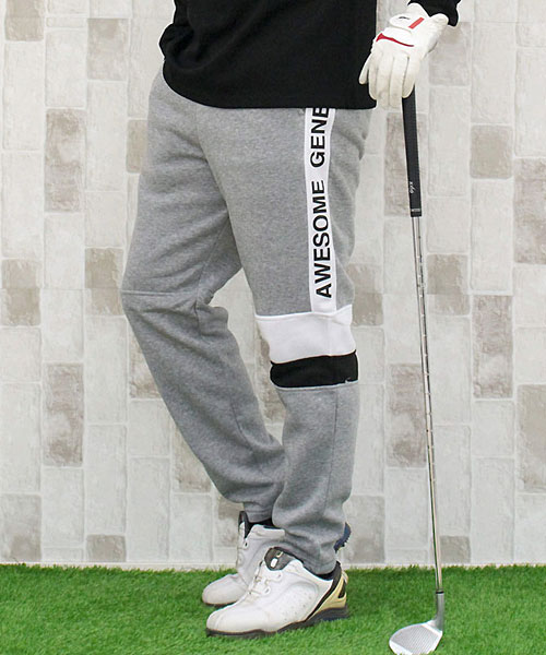 【セール】ゴルフパンツ ゴルフウェア メンズ 暖か裏起毛 ジョガー