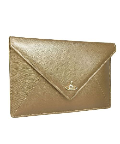 Vivienne Westwood(ヴィヴィアン・ウエストウッド)/Vivienne Westwood ヴィヴィアン VICTORIA ENVELOP CLUTCH BAG/ゴールド