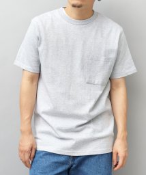 Goodwear(グッドウェア)/Goodwear グッドウェア USAコットン ポケット付き 半袖  Tシャツ レギュラーシルエット/杢グレー