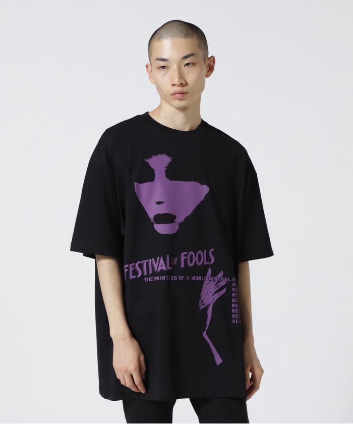 RAF SIMONS/ラフシモンズ/Festival Fools Print On Front/Tシャツ