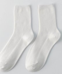 ARGO TOKYO(アルゴトウキョウ)/靴下 レディース カラバリリブソックス　レディースソックス　選べるカラー9色　まとめ買い　コットン100　ソックス/ホワイト