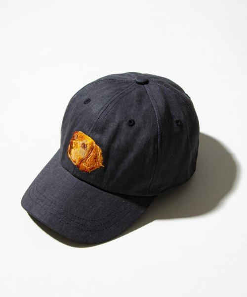GLOSTER(GLOSTER)/【GLOSTER/グロスター】WASHED DOG embroidery CAP キャップ/チャコールグレー