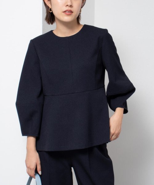 セール】ウールライクペプラムブラウス(505011513) | ノーリーズ  