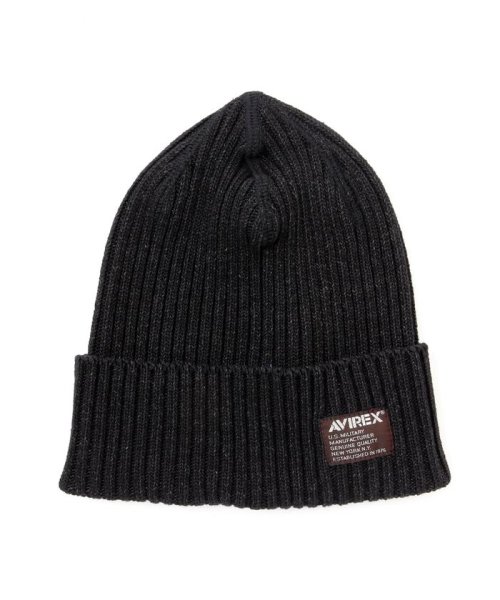 AVIREX(AVIREX)/INDIGO KNIT CAP / インディゴ ニット キャップ/ブラック