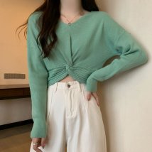 miniministore/フロントツイスト ニットプルオーバー秋服/505012038