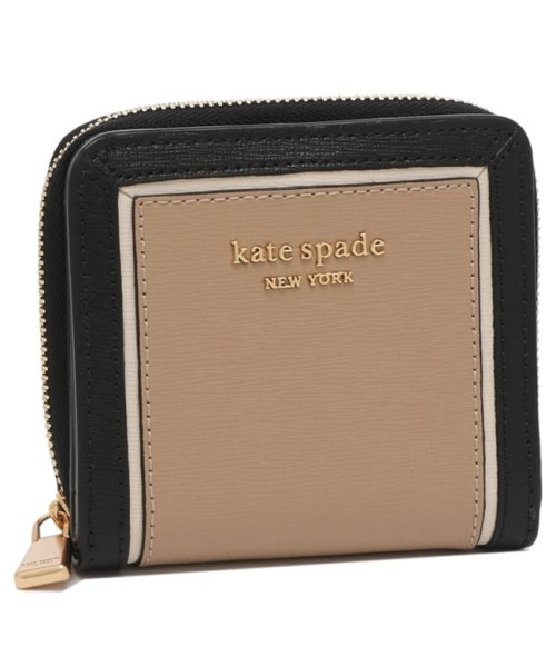 kate spade new york(ケイトスペードニューヨーク)/ケイトスペード 二つ折り財布 モーガン ミニ財布 ブラウンマルチ レディース KATE SPADE K8960 250/その他