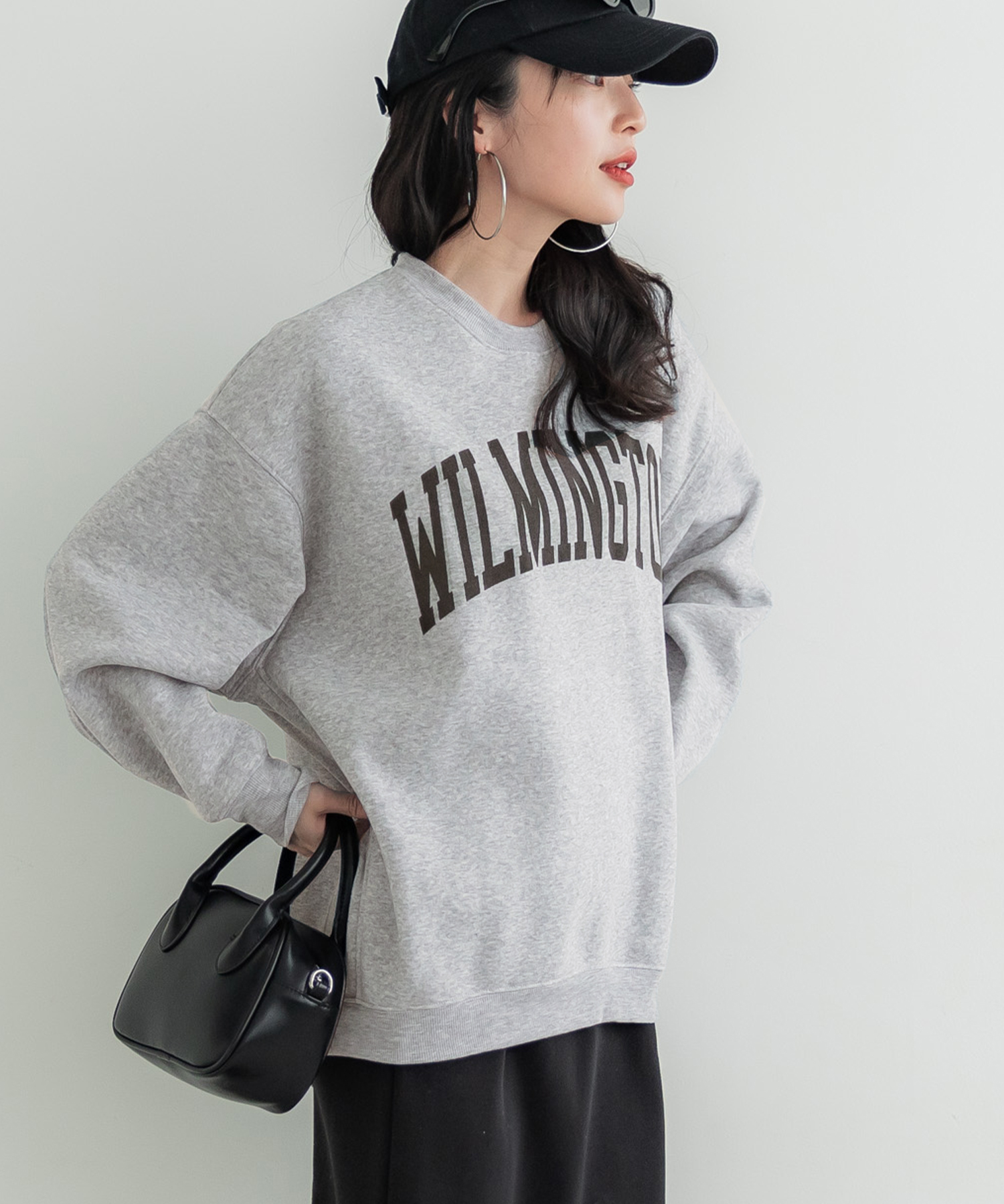 フレームワーク　オーバーサイズロゴスウェット