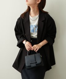 NICE CLAUP OUTLET(ナイスクラップ　アウトレット)/【natural couture】2WAYダブルジャケット/ブラック