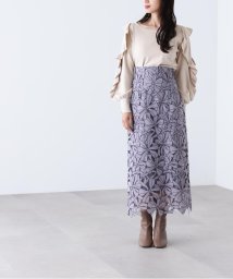 JILL by JILL STUART(ジル バイ ジル スチュアート)/リボンレーススカート/ブルー