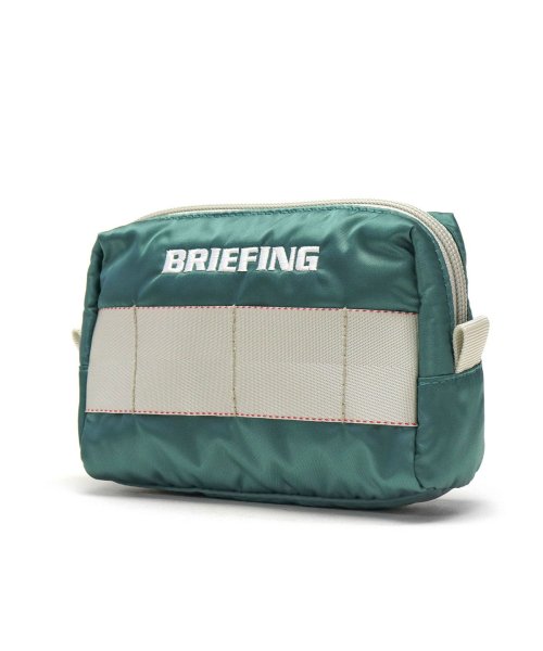 BRIEFING GOLF(ブリーフィング ゴルフ)/【日本正規品】 ブリーフィング ゴルフ ポーチ BRIEFING GOLF MK POUCH M ECO TWILL ラウンドポーチ 撥水 BRG223G50/ライトグリーン