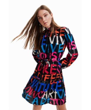 Desigual/メッセージ ショート チュニックワンピース/504762671