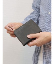 Otias(オティアス)/Otias オティアス / オイルカウレザー二つ折り財布/ブラック