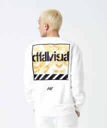 B'2nd(ビーセカンド)/A4A(エーフォーエー)DAMASUKU CREW NECK SWEAT クルーネックスウェット/ホワイト