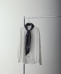 Nilway(ニルウェイ)/スカーフ襟とろみシャツ/ホワイト系1