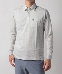 Munsingwear(マンシングウェア)/ギンガムジャカード長袖シャツ/グレー