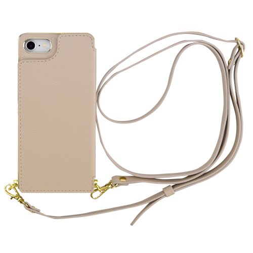 【iPhoneSE(第3/2世代)/8/7 ケース】Cross Body Case (beige) 人気・おすすめ｜使いやすい・旅行におすすめ 品質保証 全国発送 在庫限り