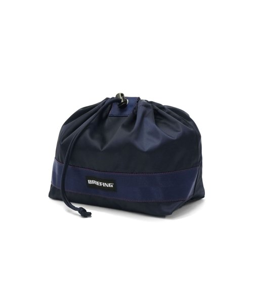 BRIEFING GOLF(ブリーフィング ゴルフ)/【日本正規品】ブリーフィング ゴルフ ポーチ BRIEFING GOLF DRAWSTRING POUCH S ECO TWILL 抗菌 BRG223G52/ネイビー