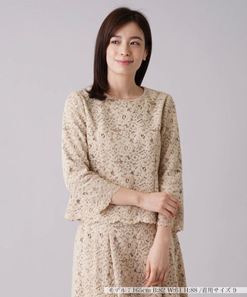 【セレモニー】レースブラウススーツ 