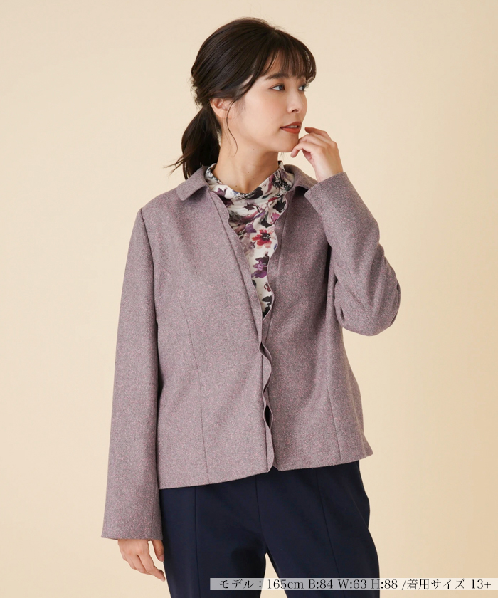 ツイードジャケット【Leilian WHITE LABEL】